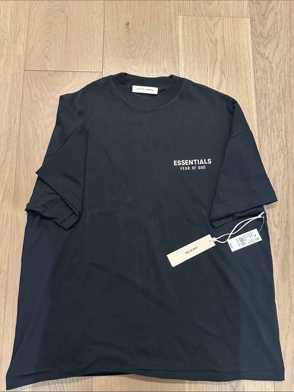 Fear of God Essentials Short Sleeve Black Logo Tee